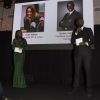 Exclusif - Sylvère-Henry Cissé et Diara Ndiaye animent la soirée de gala de l'AMREF "Les femmes au coeur de la santé en Afrique" au Pavillon Cambon Capucines à Paris, le 15 octobre 2019.