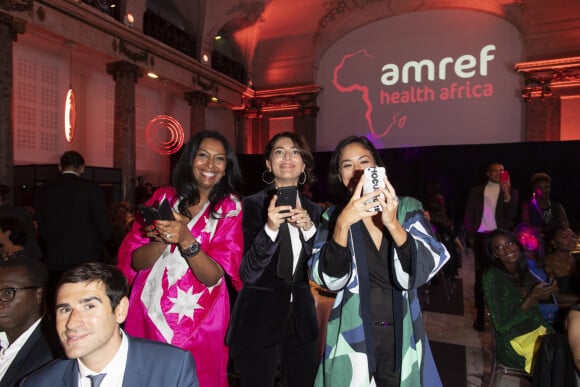 Exclusif - Samira Ibrahim et Caterina Murino assistent à la soirée de gala de l'AMREF "Les femmes au coeur de la santé en Afrique" au Pavillon Cambon Capucines à Paris, le 15 octobre 2019.
