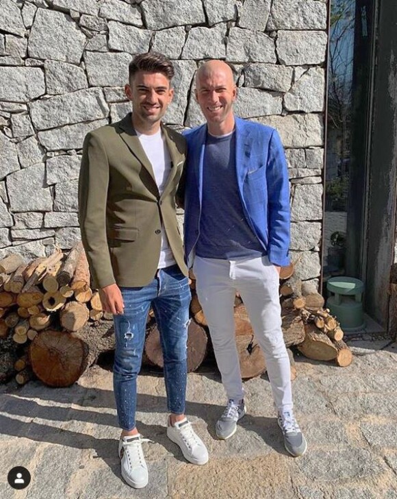 Enzo Zidane a fêté ses 24 ans avec son père Zinédine Zidane. Instagram, le 24 mars 2019.