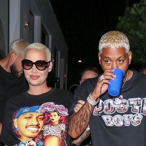 Alexander Edwards fête son anniversaire avec sa compagne Amber Rose enceinte au Dom Gallery dans le quartier de West Hollywood à Los Angeles, le 27 septembre 2019