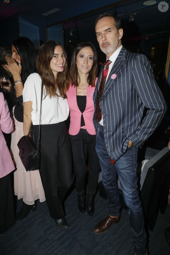 Exclusif - Johanna Bros, Fabienne Carat, Lewis-Martin Soucy - Soirée de la 6ème édition du cocktail "A Claudine" au profit de l'association "RoseUp" au restaurant "Mon Paris!" à Paris. Le 14 octobre 2019 © Christophe Clovis / Bestimage