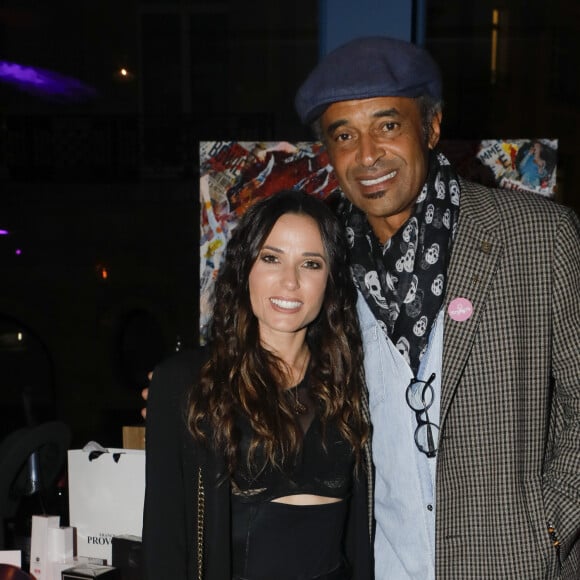 Exclusif - Capucine Anav, Yannick Noah - Soirée de la 6ème édition du cocktail "A Claudine" au profit de l'association "RoseUp" au restaurant "Mon Paris!" à Paris. Le 14 octobre 2019 © Christophe Clovis / Bestimage Depuis 6 ans, Esther Meyniel, fondatrice de l'agence Tess’Art Communication récolte des fonds afin d’aider à la lutte contre le cancer et pour le mieux-être des malades. En sa mémoire, elle a baptisé son action « A Claudine » en hommage à sa mère, décédée quand elle avait 20 ans. Pour cela, cette communicante réunie de nombreuses personnalités et s’entoure de personnes qui se battent pour la même cause afin de faire de cet événement du coeur un rendez-vous annuel fort qui puisse, chaque année, en clôture du mois Octobre Rose, apporter une aide significative à une association. C’est le restaurant MonParis!, qui recevait la nouvelle édition Octobre Rose avec les partenaires, René Furterer, Les bougies de Charroux, July Of St Barth, Valmont.. Cette année les profits sont reversés à l'association RoseUp l'association permet aux femmes confrontées à un cancer de poursuivre leur vie de femme, d’épouse, de mère et de professionnelle pendant et après les traitements mais aussi de se sentir moins seule face à la maladie en leur permettant d’appartenir à une communauté. Fabienne Carat, marraine de la soirée  Exclusive - No Web No Blog pour Belgique et Suisse14/10/2019 - Paris