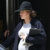 Exclusif - Blake Lively enceinte se balade dans les rues de Boston alors que son mari Ryan Reynolds tourne son prochain film "Free Guy" dans la même ville. Le 26 mai 2019.