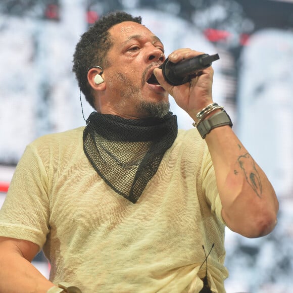 JoeyStarr (Joey Starr) - Concert du groupe Suprême NTM à l'AccorHotels Arena à Paris, France, le 9 mars 2018. © Veeren/Bestimage