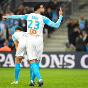 Adil Rami lors du match de football de ligue 1 opposant le Paris Saint-Germain (PSG) à l'Olympique de Marseille (OM) au stade Vélodrome à Marseille, France, le 28 octobre 2018. Le PSG a gagné 2-0. © Lionel Urman/Bestimage