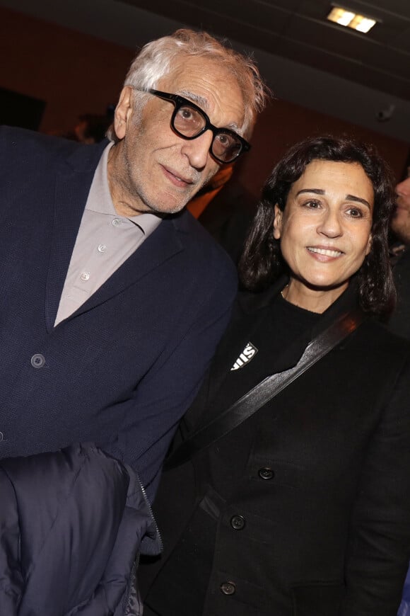 Gérard Darmon et Jocya Ghrenassia (fille de Enrico) - Backstage du concert des 80 ans de Enrico Macias à l'Olympia à Paris le 9 février 2019. © Cédric Perrin/Bestimage