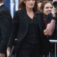 Carla Bruni-Sarkozy - Arrivée des people au défilé Burberry 2019 lors de la fashion week à Londres, le 16 septembre 2019.