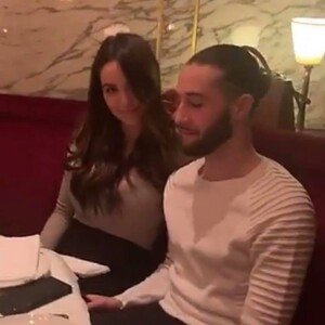Nabilla et son frère Tarek au Noto à Paris le 19 octobre 2019.