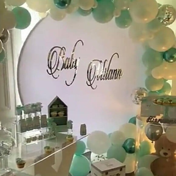 La fête de Nabilla et Thomas Vergara pour l'arrivée de Milann (20 octobre 2019).