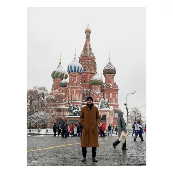 Gael, le petit ami d'Inès Vandamme, à Moscou, le 20 décembre 2017