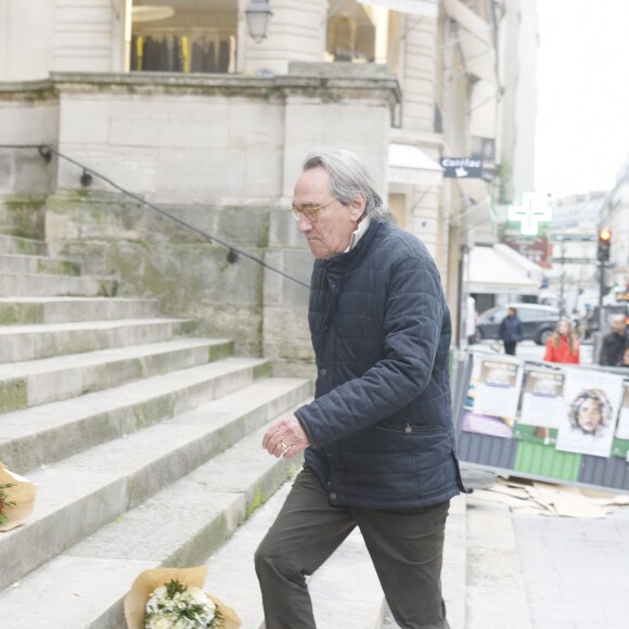 Philippe Lavil - Obsèques de l'acteur Jean-Michel Martial en l'église Saint-Roch à Paris le 23 octobre 2019. © Christophe Clovis/Bestimage