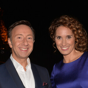 Exclusif - Marie Sophie Lacarrau, Stéphane Bern - Backstage du concert anniversaire des 130 ans de la Tour Eiffel à Paris, qui sera diffusé le 26 octobre sur France 2. Le 2 octobre 2019. © Perusseau-Veeren/ Bestimage