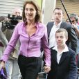 Cécilia Sarkozy et son fils Louis lors du second tour de l'élection présidentielle le 22 avril 2007.