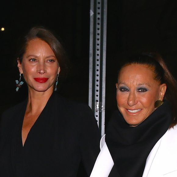 Christy Turlington et Donna Karan arrivent au Cipriani Wall Street pour assister au gala Night Of Stars 2019. New York, le 24 octobre 2019.