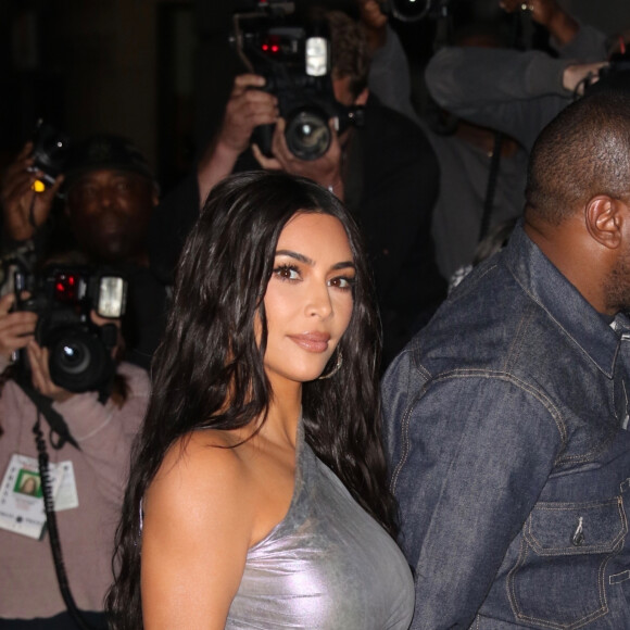 Kanye West et Kim Kardashian arrivent au Cipriani Wall Street pour assister au gala Night Of Stars 2019. New York, le 24 octobre 2019.