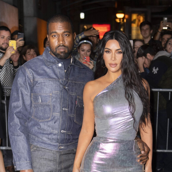 Kanye West et Kim Kardashian arrivent au Cipriani Wall Street pour assister au gala Night Of Stars 2019. New York, le 24 octobre 2019.