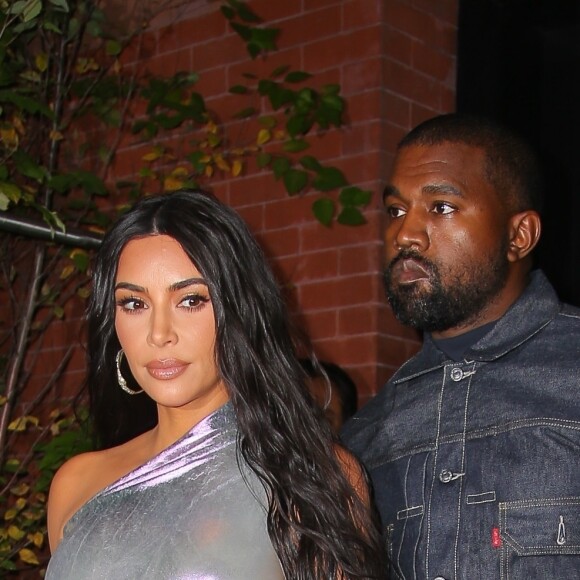 Kanye West et Kim Kardashian arrivent au Cipriani Wall Street pour assister au gala Night Of Stars 2019. New York, le 24 octobre 2019.