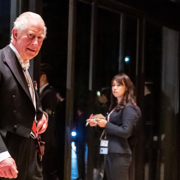 Le prince Charles - Les dignitaires du monde entier assistent au banquet donné à l'occasion de la cérémonie d'intronisation de l'empereur du Japon Naruhito à Tokyo, le 22 octobre 2019.