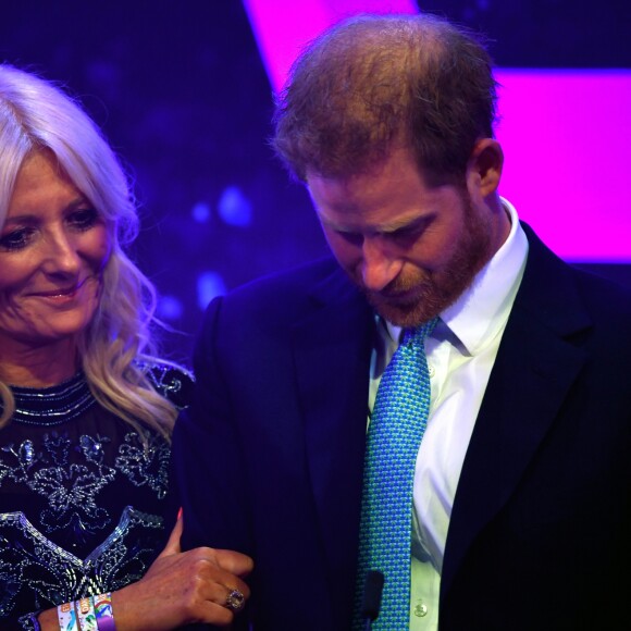 Le prince Harry, duc de Sussex, lors du "WellChild Awards" à l'hôtel Royal Lancaster à Londres. Le 15 octobre 2019