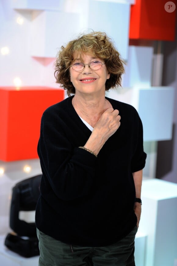 Exclusif - Jane Birkin - Enregistrement de l'émission "Vivement Dimanche" au Studio Gabriel le 8 octobre 2018. Diffusion le 14 octobre 2018 sur france 2 . © Guillaume Gaffiot / Bestimage