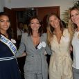Vaimalama Chaves, Miss France 2019, Rachel Legrain-Trapani Camille Cerf et Sophie Thalmann à l'opération Charity Day chez Aurel BCG partners à Paris le 11 septembre 2019. © Veeren / Bestimage 11/09/2019 - Paris