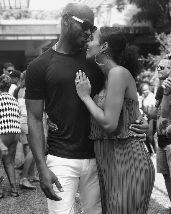 Le sprinteur jamaïcain Asafa Powell et sa femme le mannequin canadien Alyshia Miller (photo Instagram juin 2019) ont eu en octobre 2019 leur premier enfant ensemble, un fils prénommé Amieke.