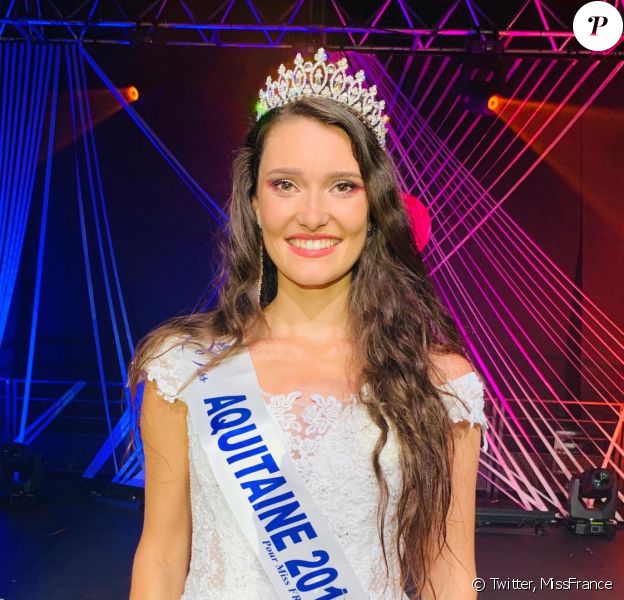Miss France 2020 Justine Delmas Est Miss Aquitaine 2019 Purepeople