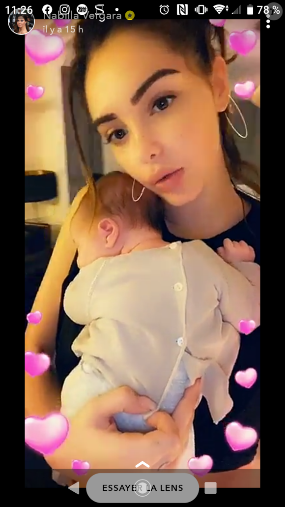 Nabilla Benattia câline son fils Milann, Snapchat, le 25 octobre 2019