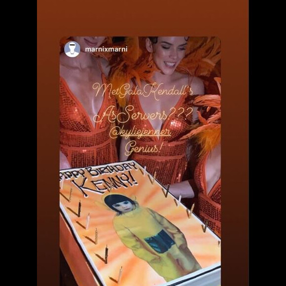 Le gâteau de Kylie pour l'anniversaire de Kendall Jenner.