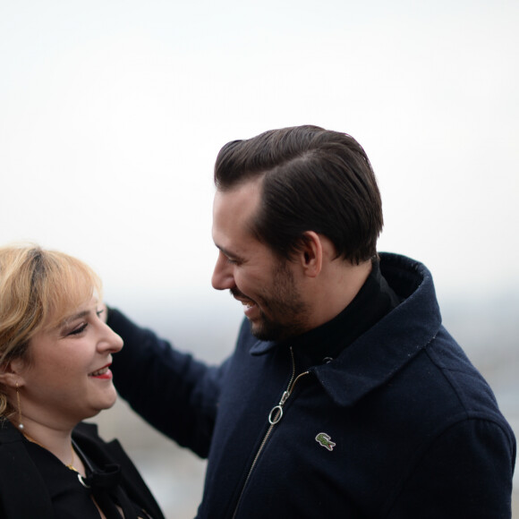 Exclusif - Marilou Berry et son compagnon Alexis - Soirée de lancement des cosmétiques Eymard Gabrielle à l'hôtel Shangri-La à Paris, France, le 12 avril 2018. © Rachid Bellak/Bestimage