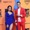 Georgina Rodriguez et son compagnon Cristiano Ronaldo assistent aux MTV European Music Awards 2019 au FIBES Conference and Exhibition Centre à Séville en Espagne, le 3 novembre 2019.