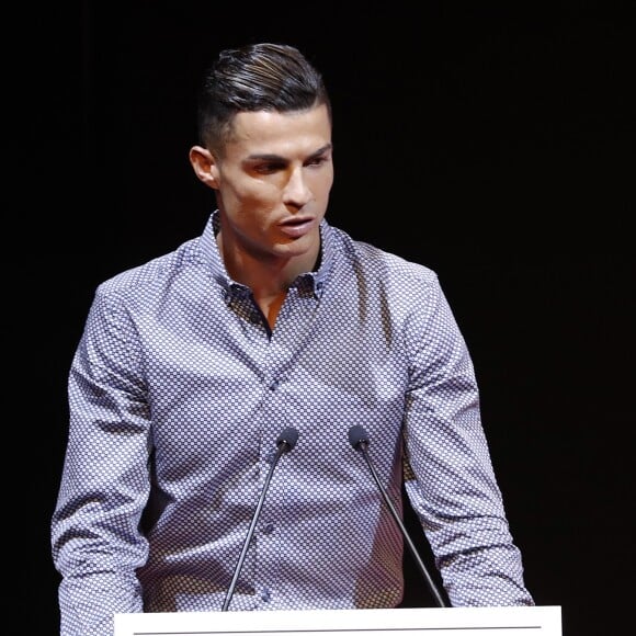 Cristiano Ronaldo assiste au Prix Marca Leyenda à Madrid en Espagne, le 29 juillet 2019.