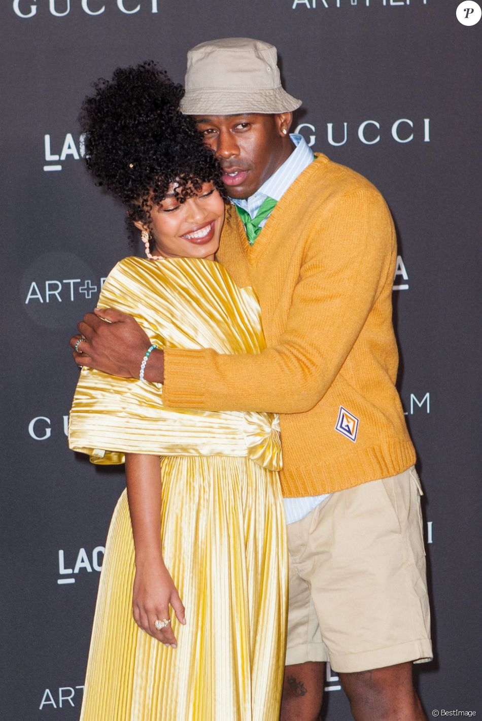 Yara Shahidi et Tyler, the Creator au photocall de la soirée 2019 LACMA