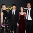 Nicole Kimpel, Antonio Banderas, sa fille Stella Banderas et son ami Eli Meyer lors des "23rd Annual Hollywood Film Awards" à Los Angeles. Le 3 novembre 2019.