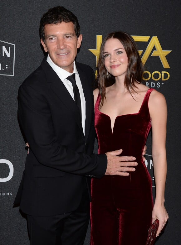Antonio Banderas et sa fille Stella Banderas lors des "23rd Annual Hollywood Film Awards" à Los Angeles. Le 3 novembre 2019.