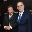 Al Pacino et Francis Ford Coppola lors des 23e Hollywood Film Awards au Beverly Hilton, à Los Angeles. Le 3 novembre 2019