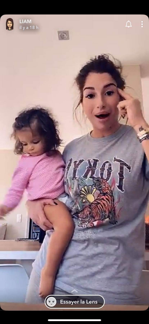 Liam accusée d'être une mauvaise mère par son ex Adel, 5 novembre 2019.