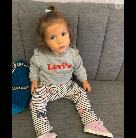 Liam Di Benedetto et sa fille Joy le 3 octobre 2019.