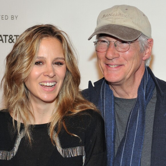 Alejandra Silva et Richard Gere lors de la projection du film "It Takes A Lunatic" à l'occasion du Tribeca Film Festival à New York, le 3 mai 2019. @Stephen Smith/SPUS/ABACAPRESS.COM