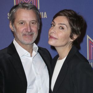 Exclusif - Antoine de Caunes et sa femme Daphné Roulier - Photocall du dîner de gala Séries Mania à l'hôtel Salomon de Rothschild à Paris, France, le 30 janvier 2019. © Olivier Borde/Bestimage