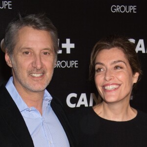 Antoine de Caunes et Daphné Roulier - Soirée des animateurs du Groupe Canal+ au Manko à Paris.
