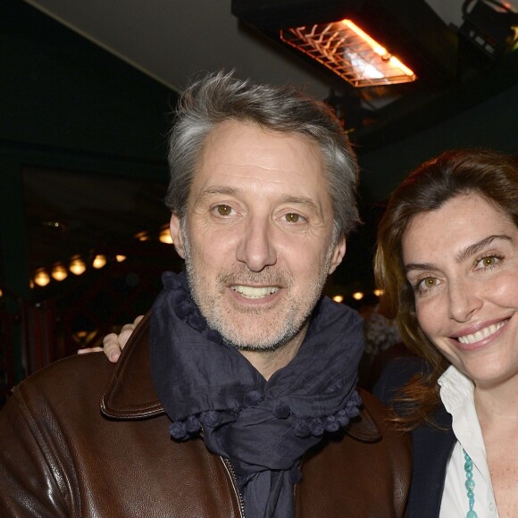 Antoine de Caunes et sa femme Daphné Roulier - Prix de la Closerie des Lilas 2014 à Paris, le 8 avril 2014