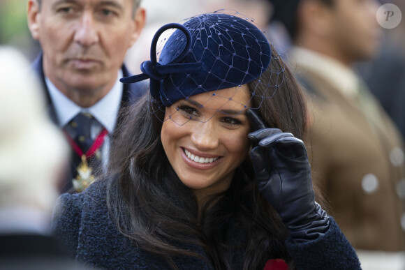 Le prince Harry, duc de Sussex, et Meghan Markle, duchesse de Sussex, assistent à une cérémonie d'hommage à tous ceux qui sont battus pour la Grande-Bretagne, à Westminster Abbey, le 7 novembre 2019, dans le cadre du 'Remembrance Day'.