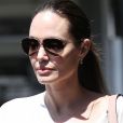 Angelina Jolie et sa fille V. Jolie-Pitt sont allées faire quelques courses dans une animalerie à Los Angeles, le 4 aout 2019.