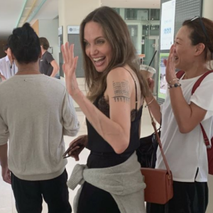 Angelina Jolie dépose son fils aîné Maddox (18 ans) à l'Université de Yonsei en Corée du Sud, le 21 août 2019.