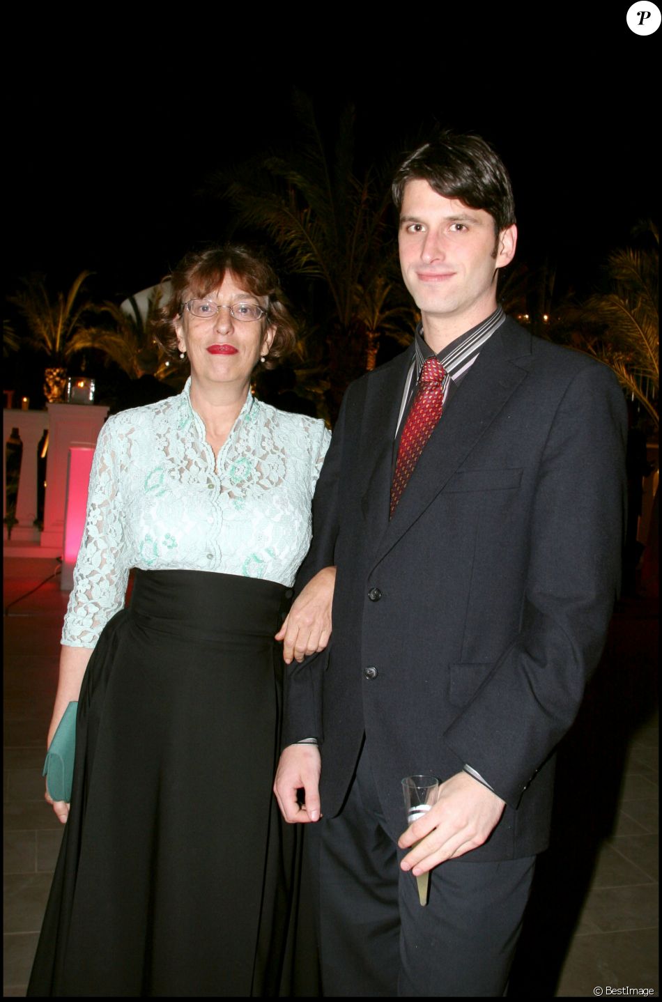 Anémone et son fils Jacobs à Monaco en 2005.