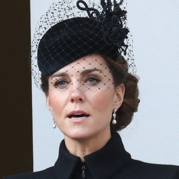 Kate Middleton - La famille royale réunie pour le Remembrance Sunday Service, au Cénotaphe de Londres, le 10 novembre 2019.