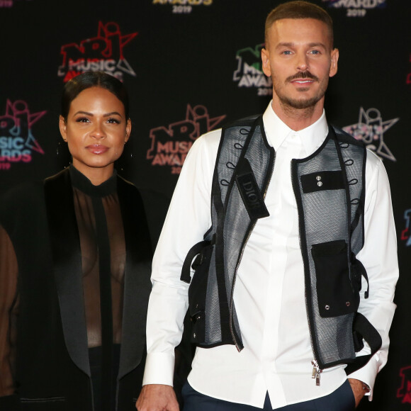 Christina Milian enceinte et son compagnon Matt Pokora (M. Pokora) - 21ème édition des NRJ Music Awards au Palais des festivals à Cannes le 9 novembre 2019. © Dominique Jacovides/Bestimage