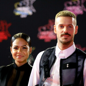 Christina Milian enceinte et son compagnon Matt Pokora (M. Pokora) - 21ème édition des NRJ Music Awards au Palais des festivals à Cannes le 9 novembre 2019. © Dominique Jacovides/Bestimage