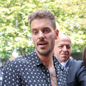 Info - Décès de Mehdi Boureghda, M.Pokora et J. Roch en deuil - Matt Pokora (M. Pokora) arrive à l'enregistrement de l'émission "Vivement Dimanche Prochain" au studio Gabriel à Paris, France, le 21 août 2019.21/08/2019 -